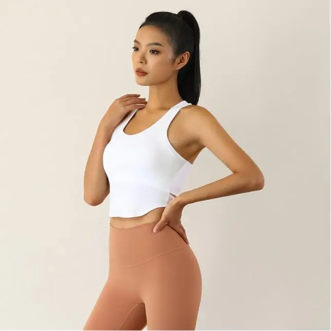 Women's New Yoga Bra Underwear Padded Gym Workout Fitness Crop Tank Tops Summer Solid Color Ladies Sport Nude Feel Running Vest
Women's New Yoga Bra Underwear Padded Gym Workout Fitness Crop Tank Tops Summer Solid Color Ladies Sport Nude Feel Running Vest