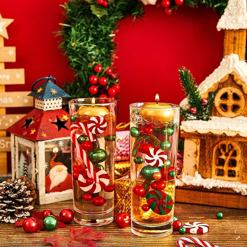 Christmas Vase Filler Pearl for Vase Candyland Pearls Water Gels Beads Floating Candles for Christmas Home Table Party Decor
Christmas Vase Filler Pearl for Vase Candyland Pearls Water Gels Beads Floating Candles for Christmas Home Table Party Decor