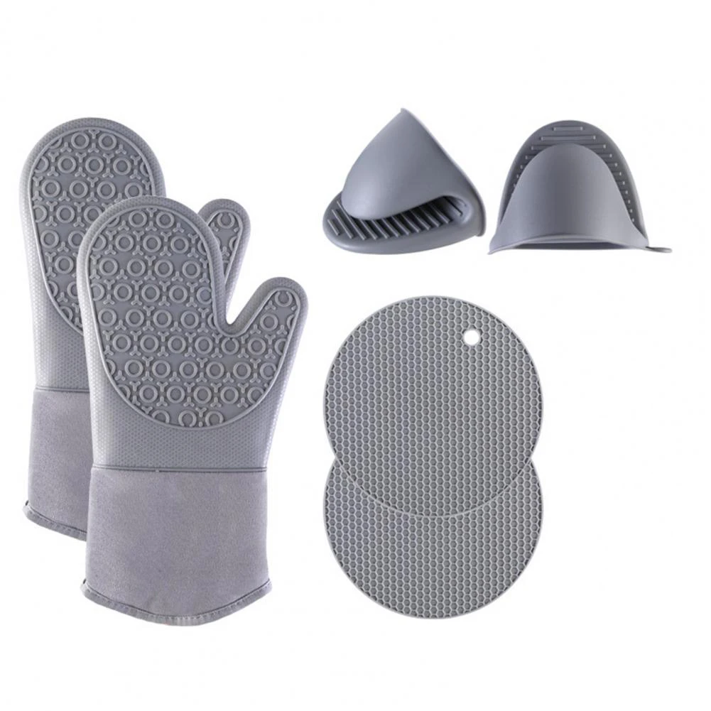 1Pair BBQ Heat Resistant Silicone Glove Cooking Baking BBQ Oven Pot Holder Mitt Kitchen Gray Black Silicone Protect hand Glove
1Pair BBQ Heat Resistant Silicone Glove Cooking Baking BBQ Oven Pot Holder Mitt Kitchen Gray Black Silicone Protect hand Glove