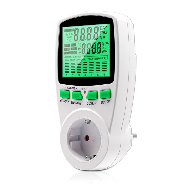 Clear Power Consumption Meter Energy Meter Socket Back light for Easy Reading Dropship
Clear Power Consumption Meter Energy Meter Socket Back light for Easy Reading Dropship