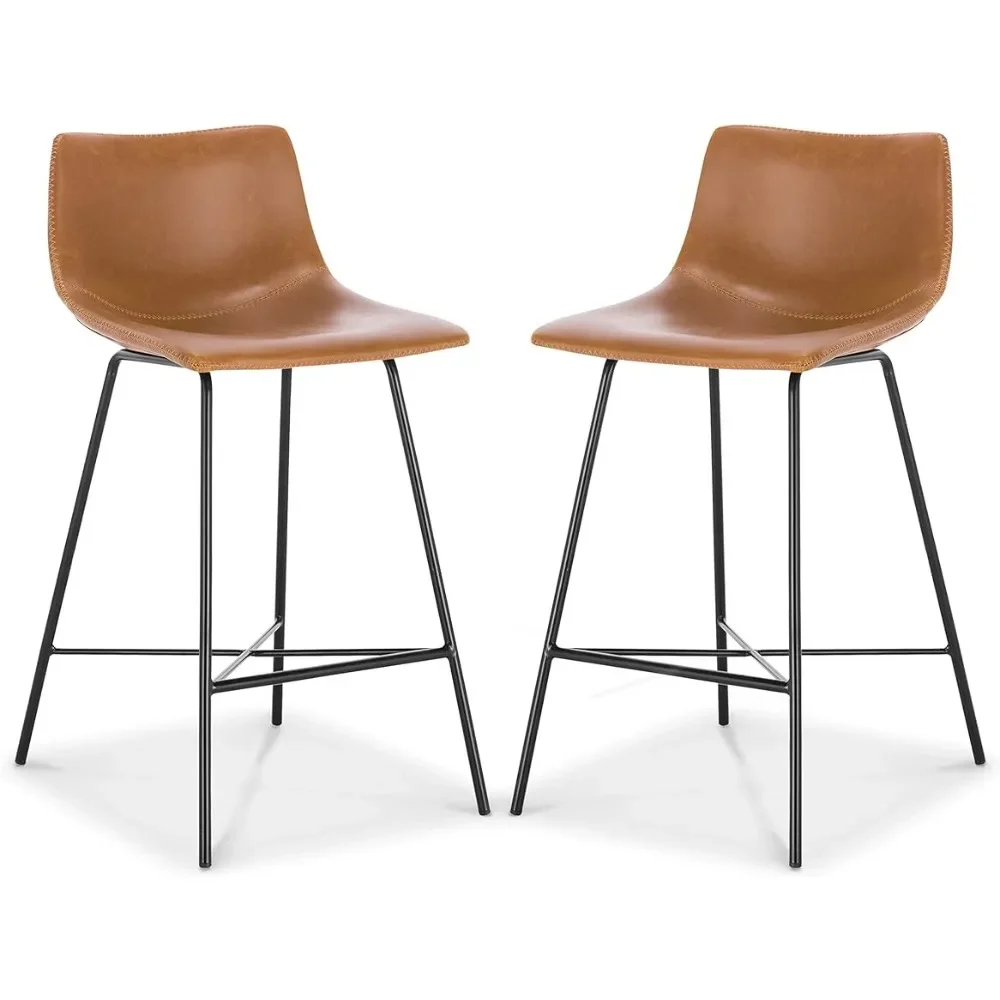 

24” Counter Stool in Tan Chair Set of 2 Freight Free Café Furniture