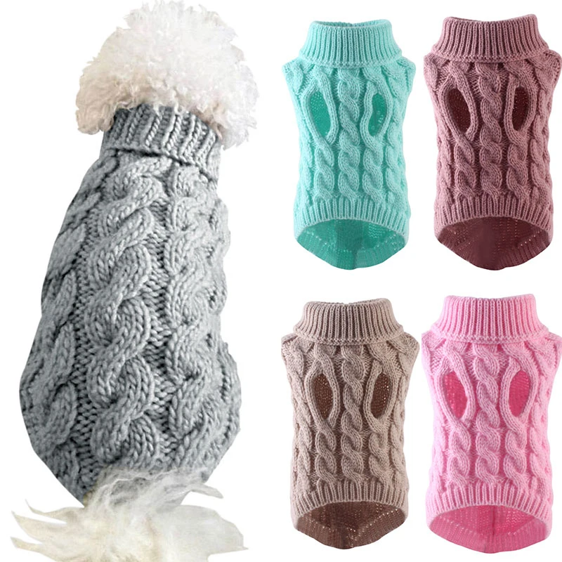 Autumn and Winter Dog Sweater Solid Color Twist Pet Clothes Warm Knitting Dachshund Puppy Small Cat Acrylic Designer Christmas
Autumn and Winter Dog Sweater Solid Color Twist Pet Clothes Warm Knitting Dachshund Puppy Small Cat Acrylic Designer Christmas