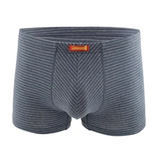 Men's Boxer Briefs Large Size Underwear Mid-Waist Panties Stretch Underpants Breathable Striped Underwear Sexy Lingerie
Men's Boxer Briefs Large Size Underwear Mid-Waist Panties Stretch Underpants Breathable Striped Underwear Sexy Lingerie