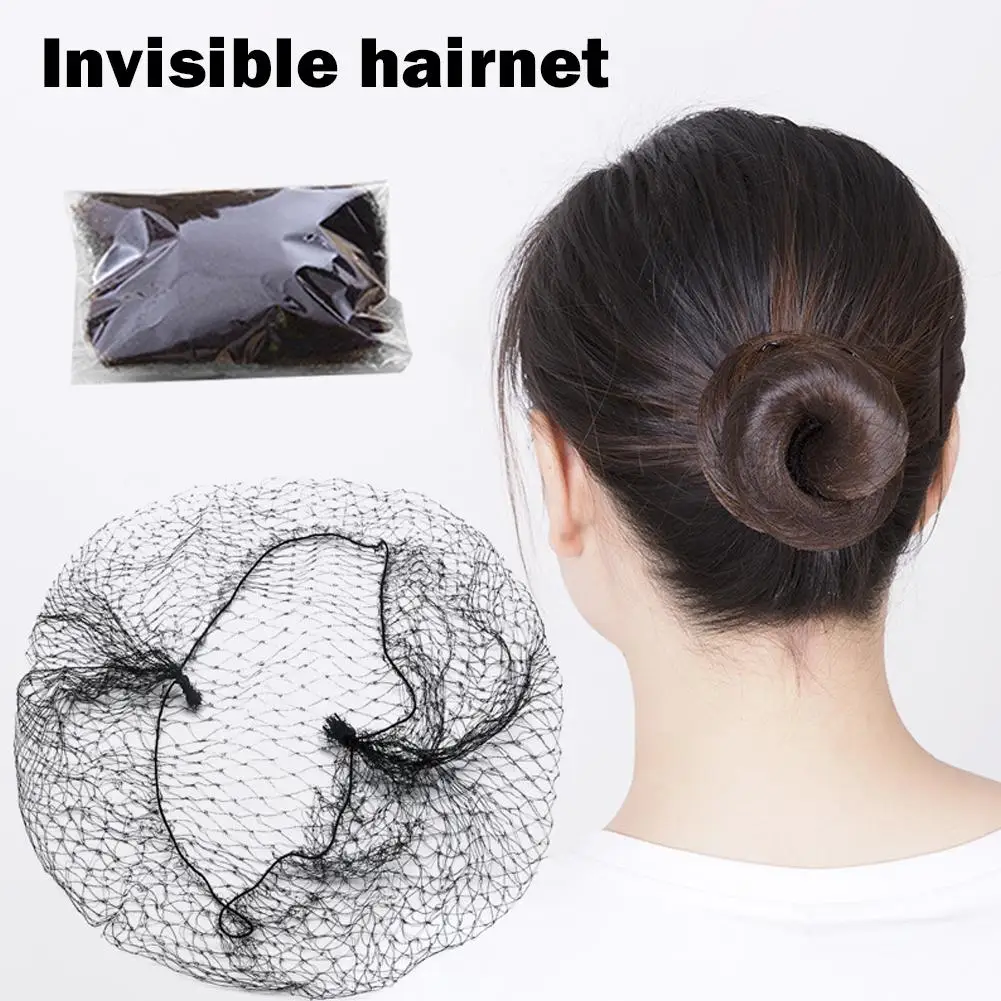 

10Pcs 20Pcs 30cm 50cm 60cm 70cm Nylon Hairnet Hair Nets For Women Wigs Weave Invisible Dancing Hairnet For Bun Hair Styling P1Z4