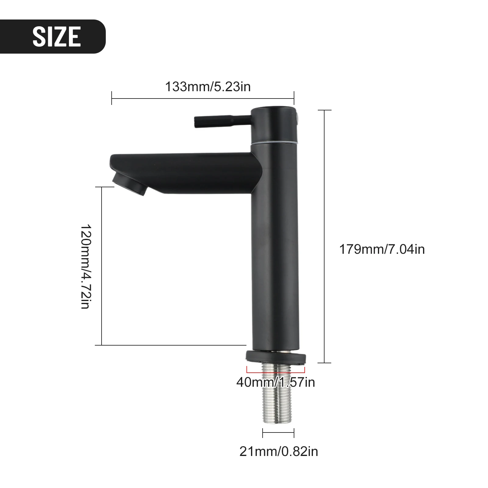 Bathroom Faucets Matte Black Basin Mixer Sink Crane Faucet Single Cold Water Tap Washbasin Tapware Splatter‑proof Water‑saving
Bathroom Faucets Matte Black Basin Mixer Sink Crane Faucet Single Cold Water Tap Washbasin Tapware Splatter‑proof Water‑saving