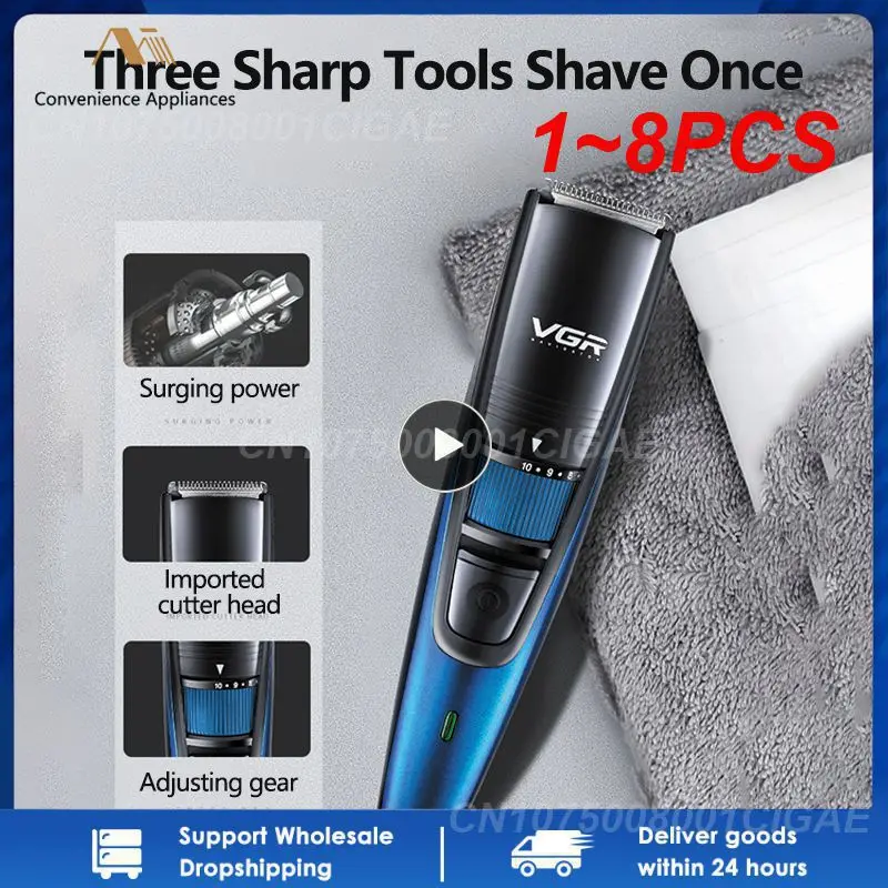 1~8PCS Hair Trimmer Professional Hair Clippers Cordless Haircut Rechargeable Hair Cutting Machine Portable Trimmer for Men V-052
1~8PCS Hair Trimmer Professional Hair Clippers Cordless Haircut Rechargeable Hair Cutting Machine Portable Trimmer for Men V-052