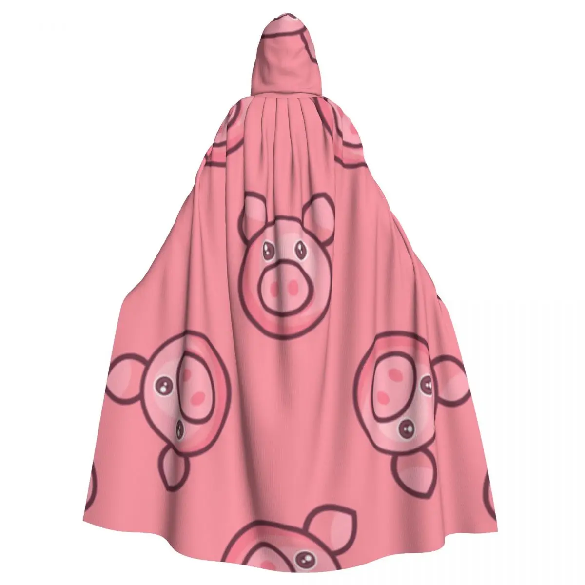 

Witch Cloak Pink Pig Halloween Cosplay Costume Unisex Adult Cloak Retro Ages Cape