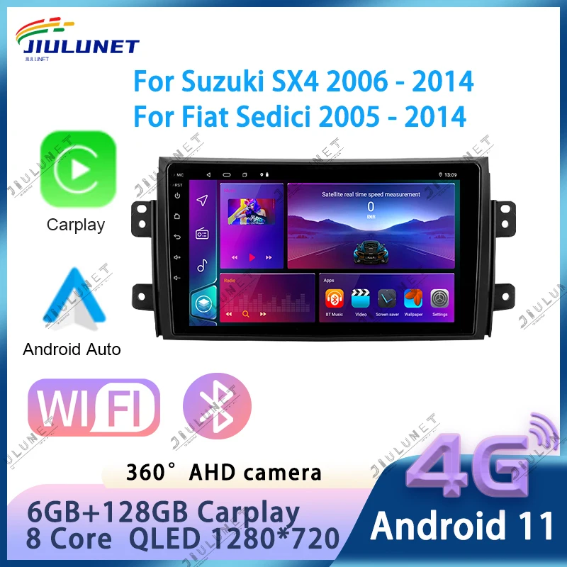 JIULUNET Android Auto Radio For Suzuki SX4 2006-2013 For Fiat Sedici 2005-2014 Carplay 4G Car Multimedia GPS 2din autoradio
JIULUNET Android Auto Radio For Suzuki SX4 2006-2013 For Fiat Sedici 2005-2014 Carplay 4G Car Multimedia GPS 2din autoradio