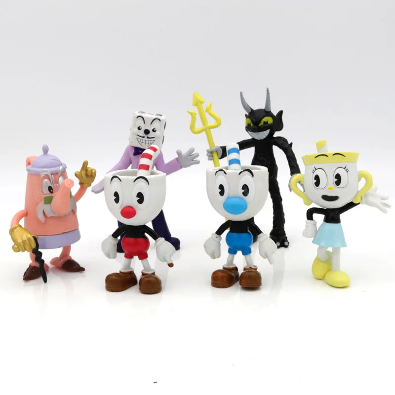 9-11.5cm New 6pcs/set Cuphead Figure Game Anime Action Figures PVC Model Freddy Toy Desktop Decor Collectible Doll Kids Gifts
9-11.5cm New 6pcs/set Cuphead Figure Game Anime Action Figures PVC Model Freddy Toy Desktop Decor Collectible Doll Kids Gifts