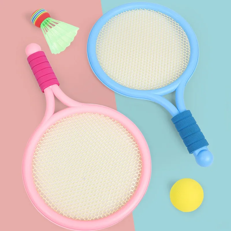 

Children's Badminton Tennis Racket Beginner Training Outdoor Leisure Beach Tennis Kindergarten Baby Parent Child Interactive Toy