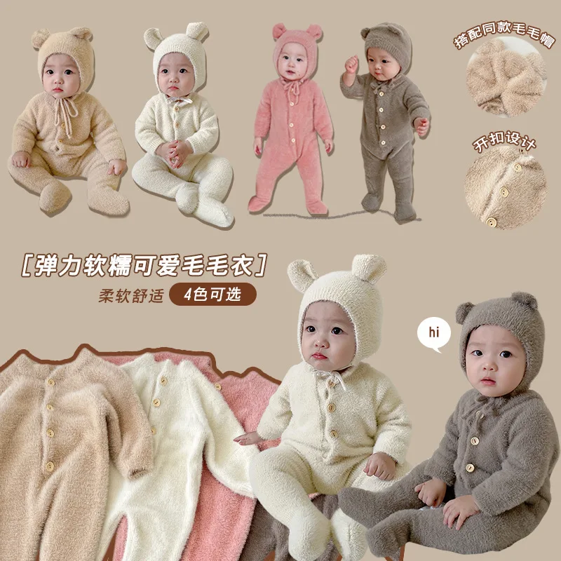 Baby Autumn Onesie Plush Baby Birthday Clothes Winter Cute Toddler Rompers Little Bear Footy Climbing Clothes Baby Girl Clothes
Baby Autumn Onesie Plush Baby Birthday Clothes Winter Cute Toddler Rompers Little Bear Footy Climbing Clothes Baby Girl Clothes