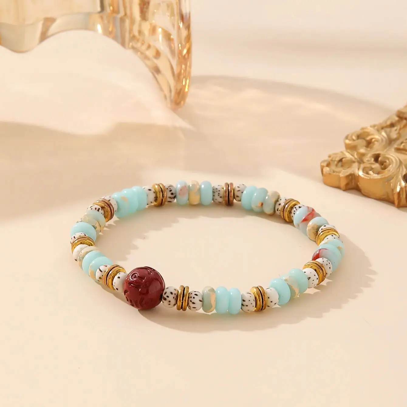 ZIRUISP Fashion Shoushan stone strings for men and women jewelry auspicious cinnabar beaded bracelet daily wear
ZIRUISP Fashion Shoushan stone strings for men and women jewelry auspicious cinnabar beaded bracelet daily wear