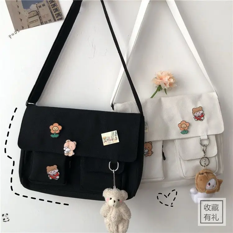 Fashion Women Canvas Shoulder Bags For Youth Casual Ladies Large Capacity Crossbody Bags Solid Handbags Messenger Bags for Women
Fashion Women Canvas Shoulder Bags For Youth Casual Ladies Large Capacity Crossbody Bags Solid Handbags Messenger Bags for Women