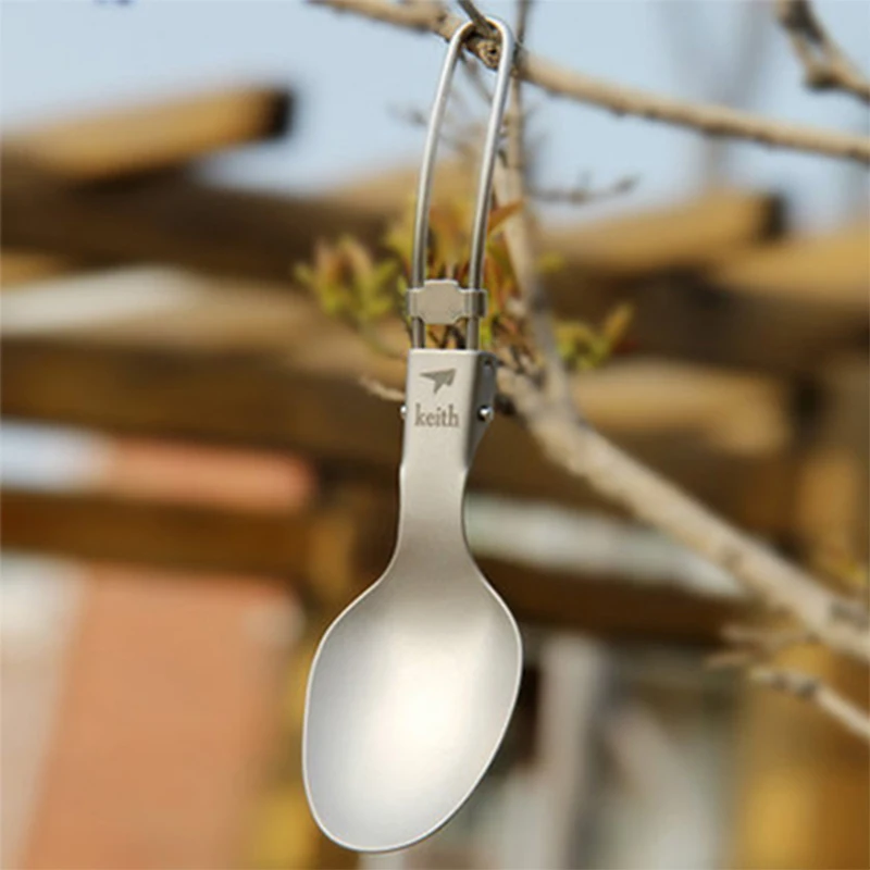 Keith Foldable Titanium Spoon Outdoor Tableware Camping Cutlery Spoon Convenient Health Portable Ultralight 20g Ti5308
Keith Foldable Titanium Spoon Outdoor Tableware Camping Cutlery Spoon Convenient Health Portable Ultralight 20g Ti5308