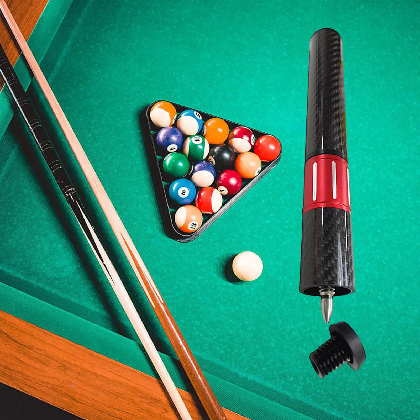 Telescopic Pool Cue Extension Athlete Carbon Fiber Aluminum Alloy Lightweight Beginners Cue Stick Extenders Billiards Accessory
Telescopic Pool Cue Extension Athlete Carbon Fiber Aluminum Alloy Lightweight Beginners Cue Stick Extenders Billiards Accessory