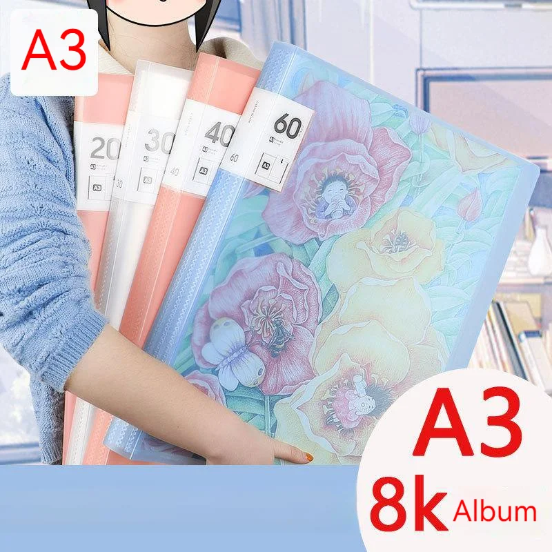 A3 Folder Display Book 20/40/60 Pages Painting Art Collection Storage Data Book School Office Supplies Poster Storage Bag
A3 Folder Display Book 20/40/60 Pages Painting Art Collection Storage Data Book School Office Supplies Poster Storage Bag