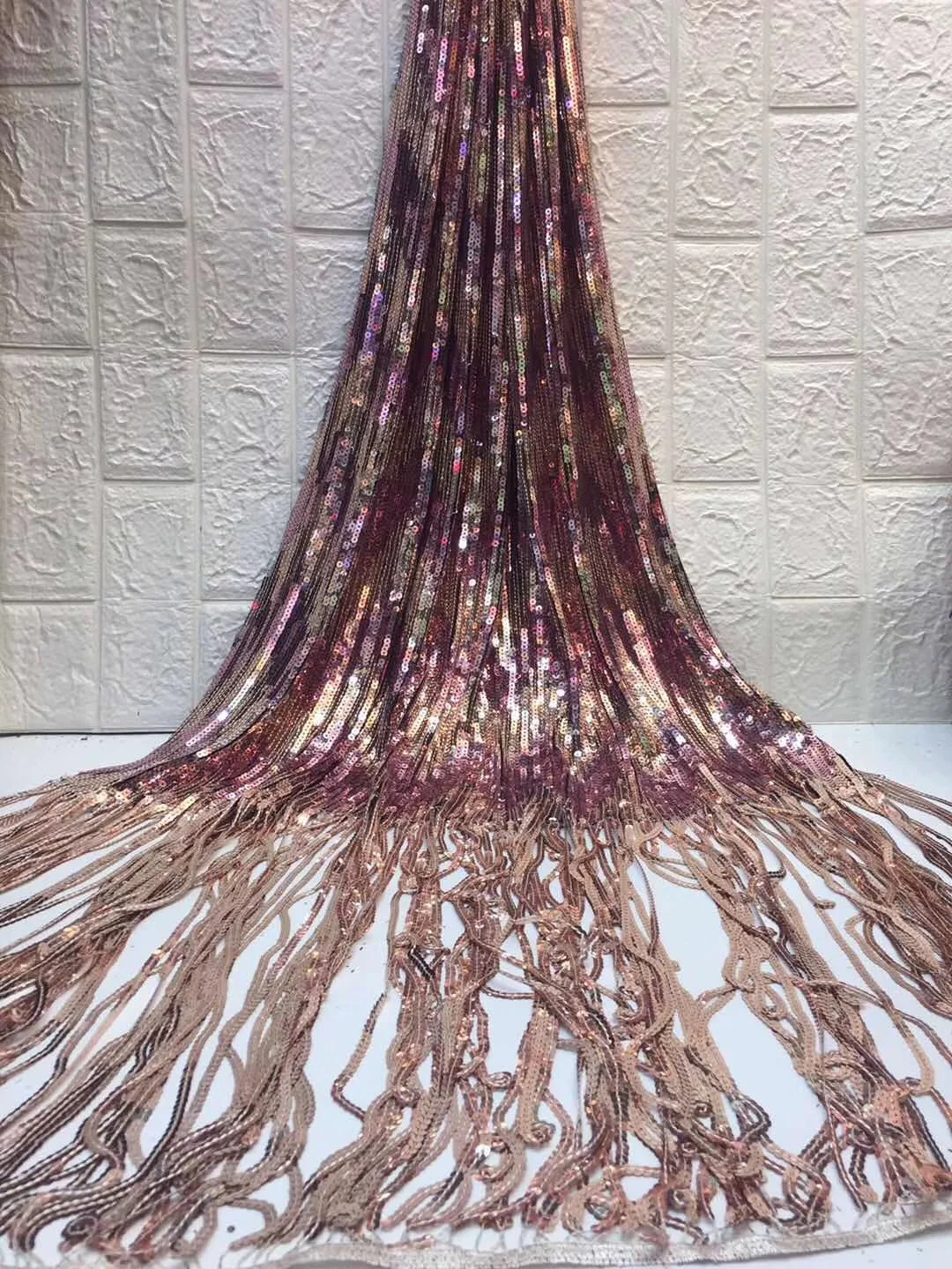 Royal Gold Sequin Fabric Dresses Lace, Nigerian Lace Fabrics For Wedding, African Lace Mesh Embroidery Fabric RF418
Royal Gold Sequin Fabric Dresses Lace, Nigerian Lace Fabrics For Wedding, African Lace Mesh Embroidery Fabric RF418