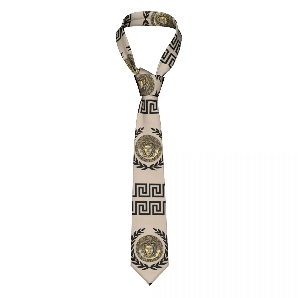 

Medusa Gorgon Greek Key Neckties Men Women Polyester 8 cm Neck Ties for Mens Silk Classic Suits Accessories Cravat Business