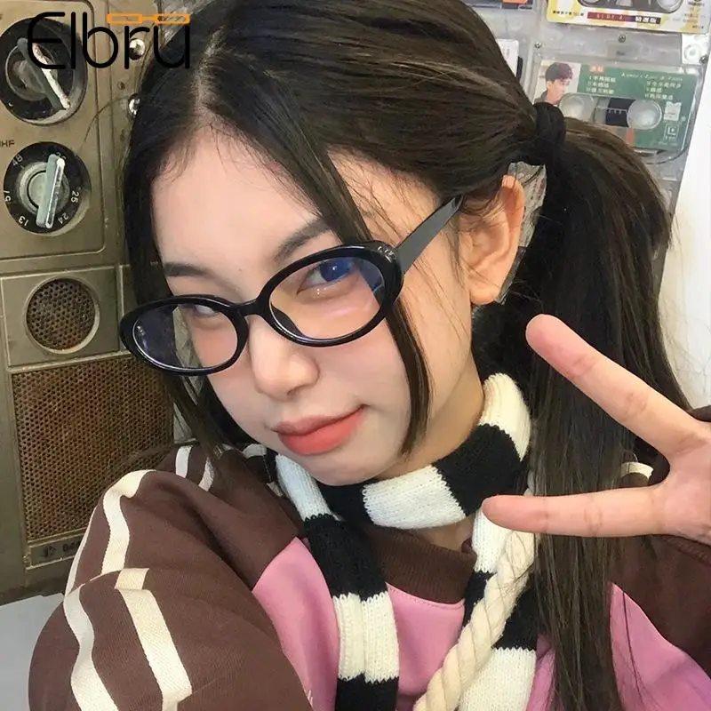 Elbru Women's Retro Oval Myopia Glasses Vintage Y2K Eyewear Decorative Fashion Anti-blue Light Shortsighted Optical Eyeglasses
Elbru Women's Retro Oval Myopia Glasses Vintage Y2K Eyewear Decorative Fashion Anti-blue Light Shortsighted Optical Eyeglasses