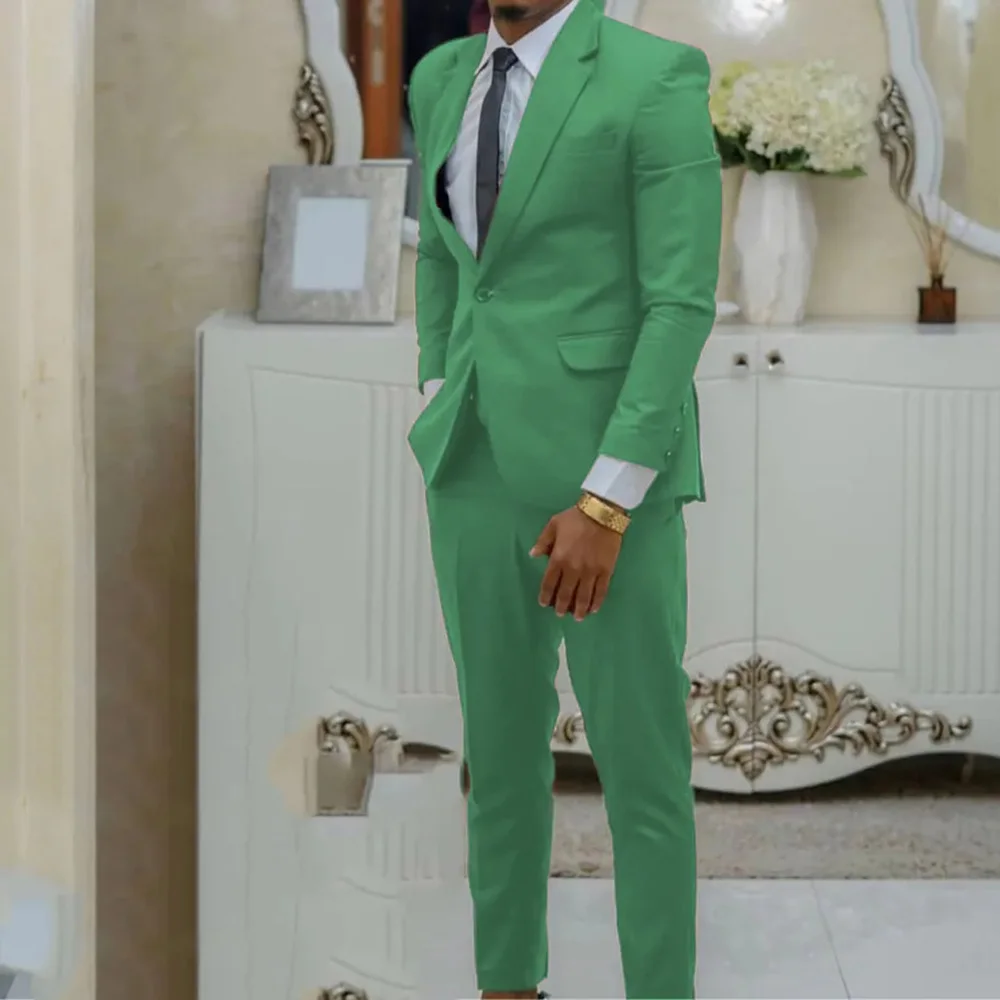 Latest Green Mens Suit Blazers Jackets Pants 2 Piece Formal Causal Business Wedding Groom Wear Costume Party Prom Smoking Homme
Latest Green Mens Suit Blazers Jackets Pants 2 Piece Formal Causal Business Wedding Groom Wear Costume Party Prom Smoking Homme