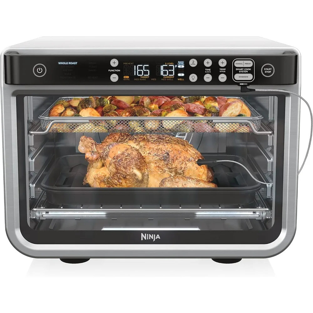 DT251 Foodi 10-in-1 Smart XL Air Fry Oven, Bake, Broil, Toast, Roast, Digital Toaster, Thermometer, True Surround Convection
DT251 Foodi 10-in-1 Smart XL Air Fry Oven, Bake, Broil, Toast, Roast, Digital Toaster, Thermometer, True Surround Convection