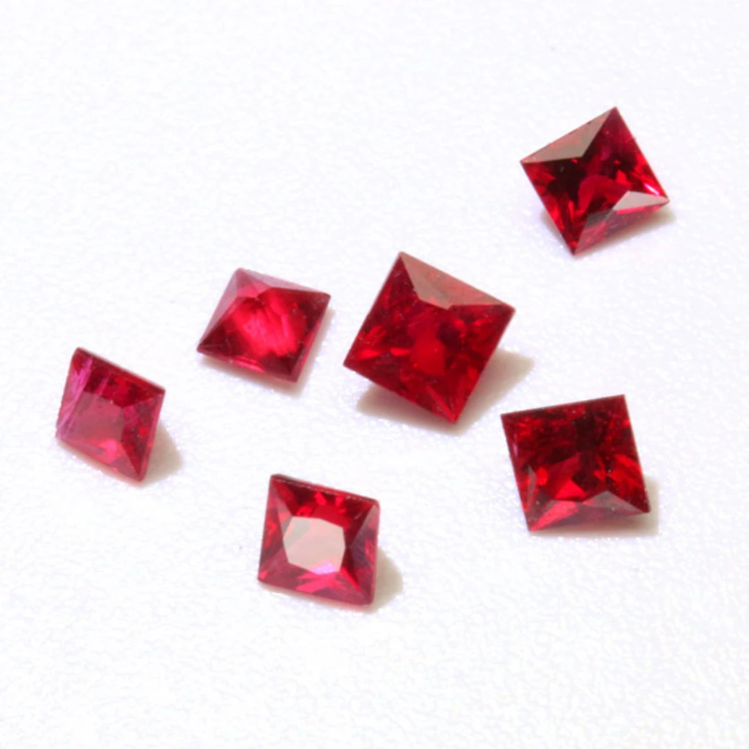 Factory Price High Quality Square Cut Loose Gemstone Natural Real Ruby For Jewelry Marking
Factory Price High Quality Square Cut Loose Gemstone Natural Real Ruby For Jewelry Marking