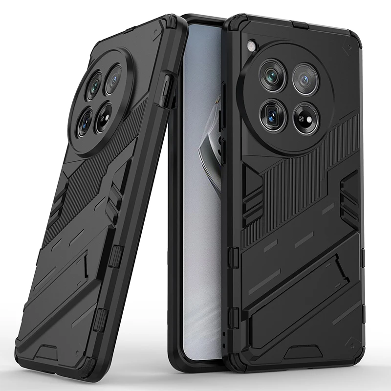 

Invisible Integrated Bracket Armor Case for OnePlus 12 11R 11 ACE 2 N30 ACE 2V CE3 Lite Nord 3 Kickstand Defender Rugged Cover