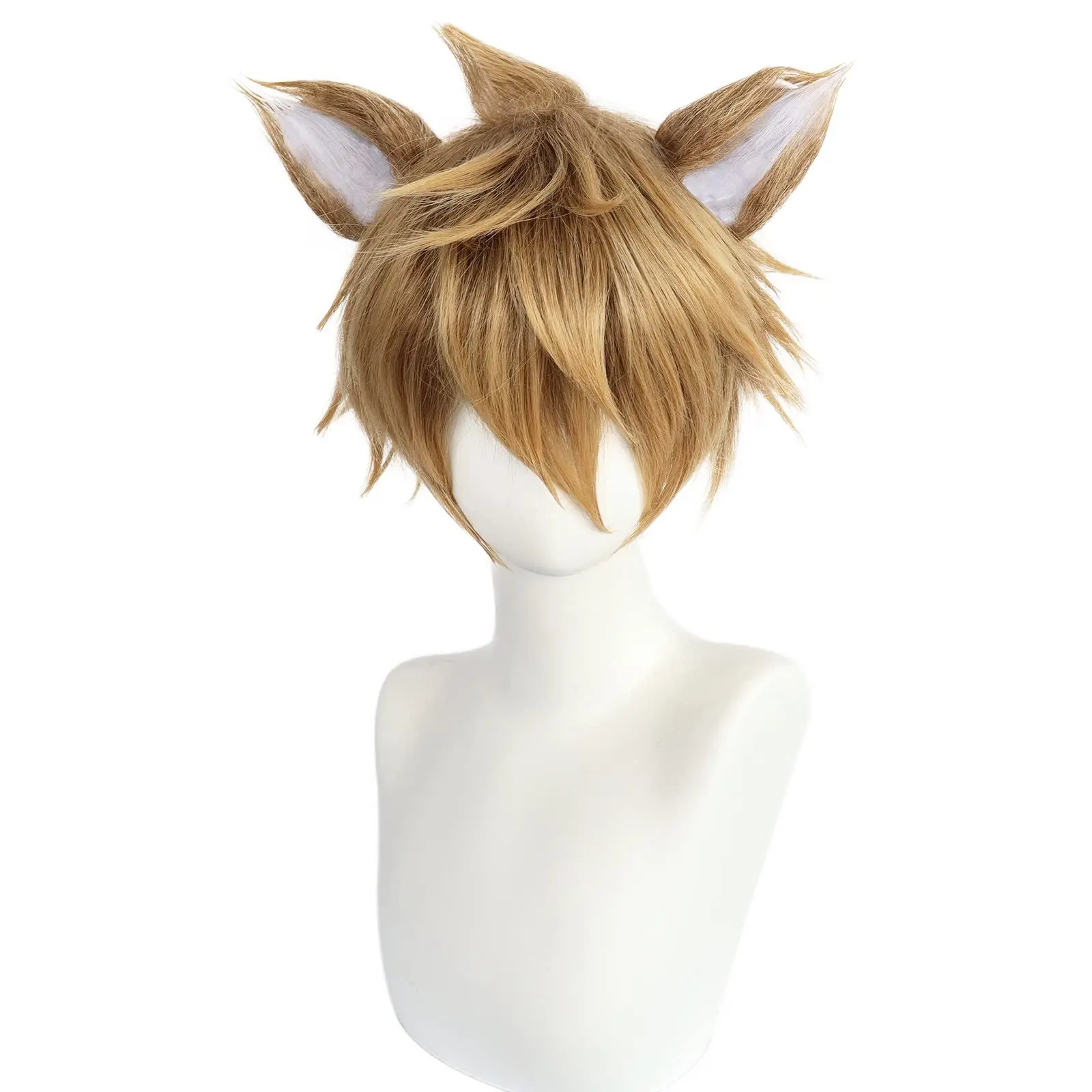 Light brown wig anime role-playing costume synthesis short natural wave wig men's Halloween party wig dressing
Light brown wig anime role-playing costume synthesis short natural wave wig men's Halloween party wig dressing