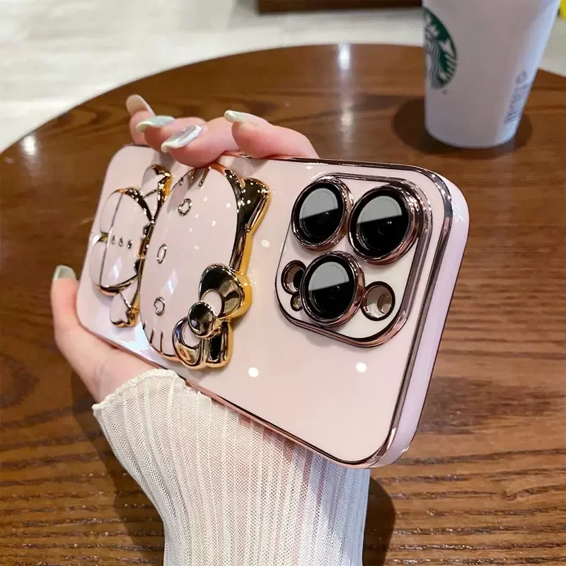 Hello Kitty Mirror Bracket Phone Case For iPhone 14 13 12 11 Pro Max Mini XR XS X 8 7 6 6S Plus SE 2020 Holder Plating Cover
Hello Kitty Mirror Bracket Phone Case For iPhone 14 13 12 11 Pro Max Mini XR XS X 8 7 6 6S Plus SE 2020 Holder Plating Cover