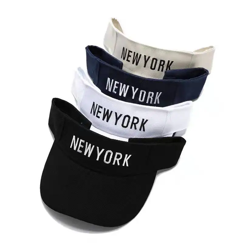 Summer Unisex NEW YORK Embroidery Sun Hats Fashion Women Men Letter Sun Protection Beach Visor Hat Sport Tennis Golf Cotton Caps
Summer Unisex NEW YORK Embroidery Sun Hats Fashion Women Men Letter Sun Protection Beach Visor Hat Sport Tennis Golf Cotton Caps
