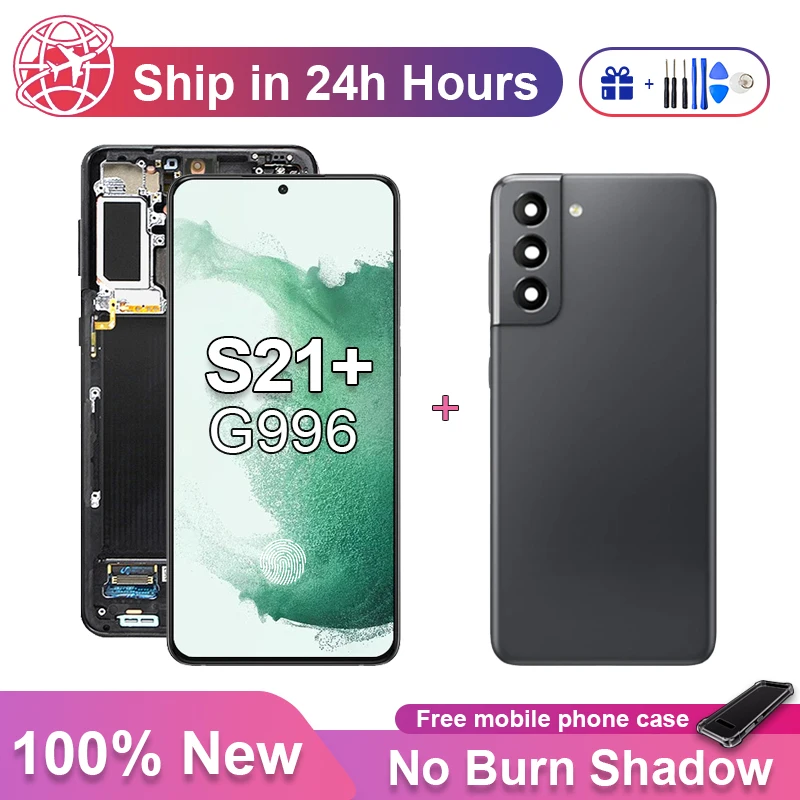 

Super AMOLED With Frame Support Fingerprint For Samsung S21 Plus LCD G996 G9960 G996F Display Touch Screen Digitizer Assembly