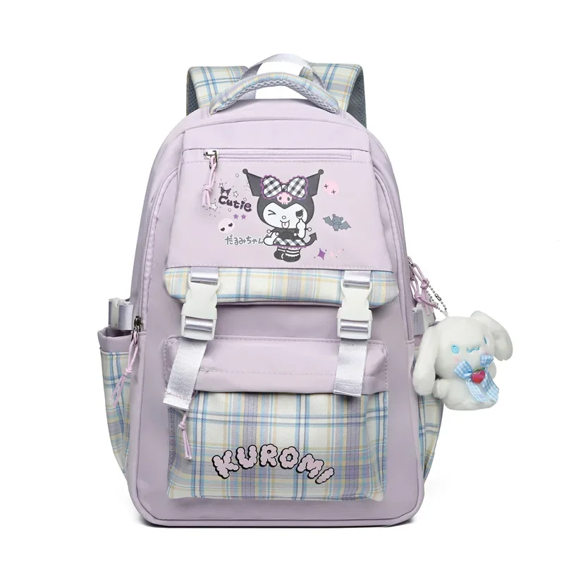 

Sanrio Kurome Backpack Cute Large Capacity Cartoon Backpack 3-6th Grade Junior High School Students High School School Bag Women