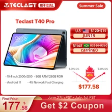 Teclast T40 Pro 10.4 inch Tablet 8GB RAM 128GB ROM 2000x1200 UNISOC T618 Octa Core 4G Network Wifi Android 11 Fast Charging Teclast T40 Pro 10.4 inch Tablet 8GB RAM 128GB ROM 2000x1200 UNISOC T618 Octa Core 4G Network Wifi Android 11 Fast Charging