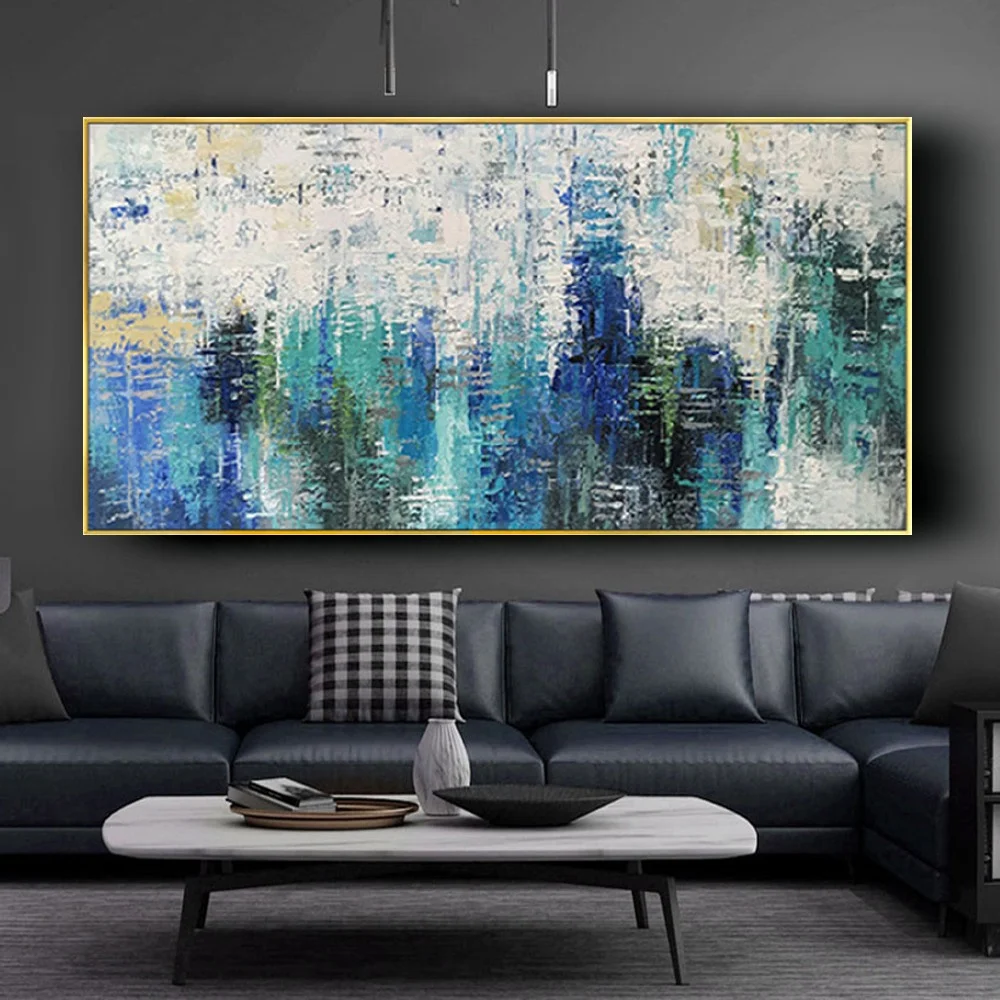 High Quality Designs Green Blue Gray Yellow Abstract Oil Painting On Canvas Handmade Drawing Decor Wall Art Pictures Artwork
High Quality Designs Green Blue Gray Yellow Abstract Oil Painting On Canvas Handmade Drawing Decor Wall Art Pictures Artwork
