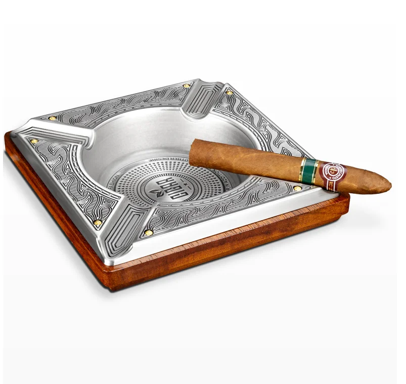 Cigar ashtray Stainless steel alloy metal fashionable portable living room ashtray
Cigar ashtray Stainless steel alloy metal fashionable portable living room ashtray