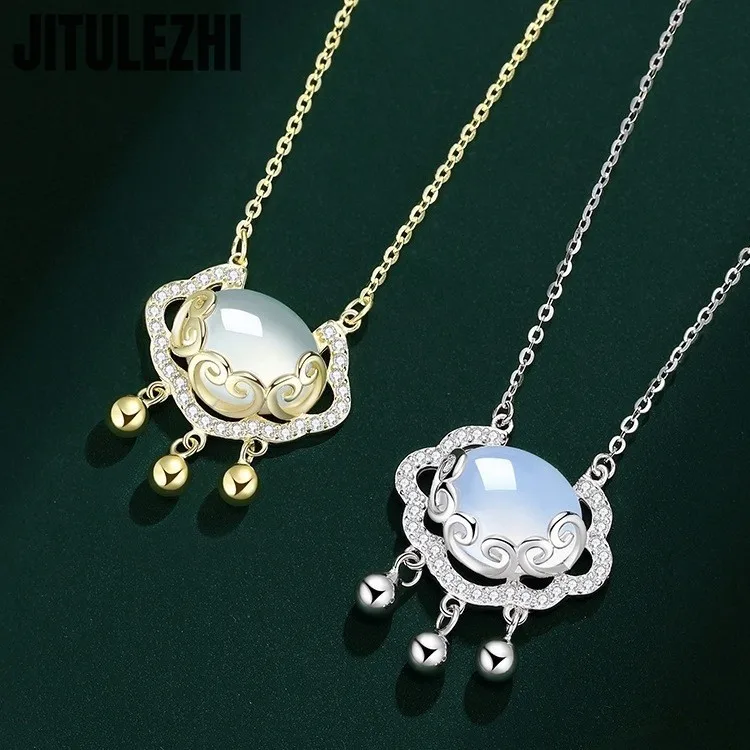 Trendy 925 Sterling Silver Pendant Necklace For Women Jade Tassel Pendant Charm Chain Engagement Wedding Party Silver Jewelry
Trendy 925 Sterling Silver Pendant Necklace For Women Jade Tassel Pendant Charm Chain Engagement Wedding Party Silver Jewelry