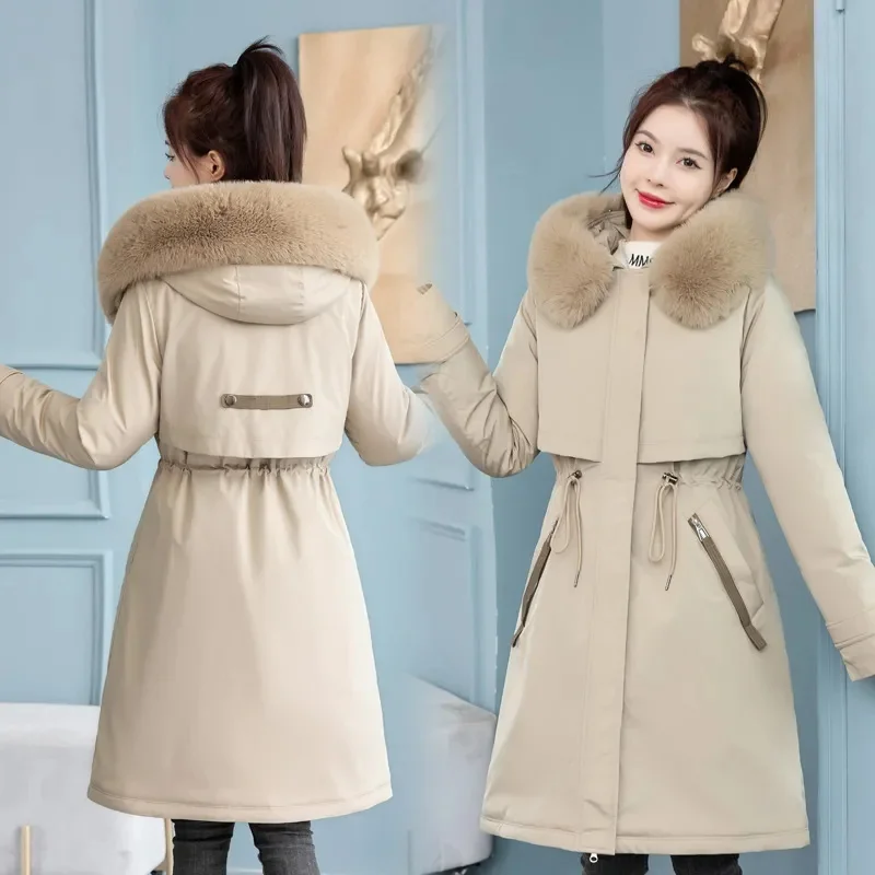 Winter Jacket Women Long Coat Korean Fashion Parkas With Fur Collar Warm Liner Snow Wear Padded Casual Woman Clothes New 2023
Winter Jacket Women Long Coat Korean Fashion Parkas With Fur Collar Warm Liner Snow Wear Padded Casual Woman Clothes New 2023