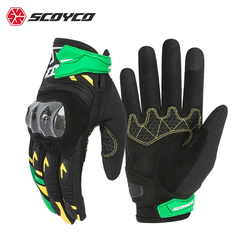 

SCOYCO Summer Motorcycle Gloves Breathable Mesh Motorbike Gloves Touch Function Moto Motocross Off Road Racing Riding Gloves