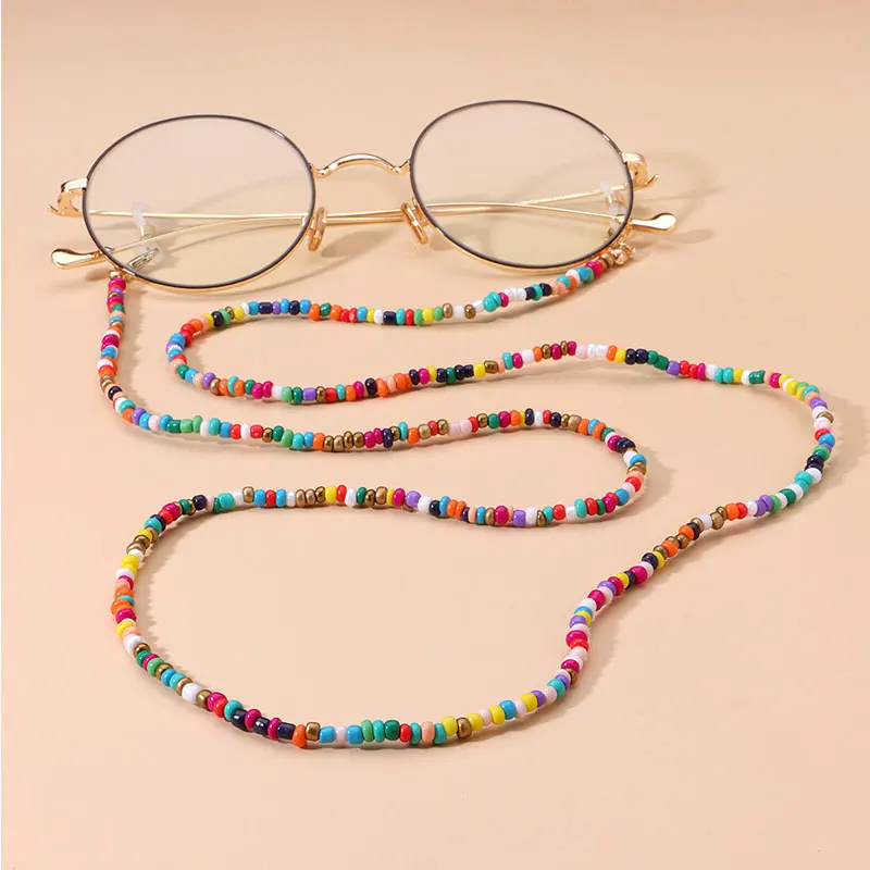 Colorful Beaded Non-slip Chain Mask Strap Glasses Chain Sunglasses Holder Glasses Lanyard Neck Chain Bohemian Lanyards 83cm
Colorful Beaded Non-slip Chain Mask Strap Glasses Chain Sunglasses Holder Glasses Lanyard Neck Chain Bohemian Lanyards 83cm