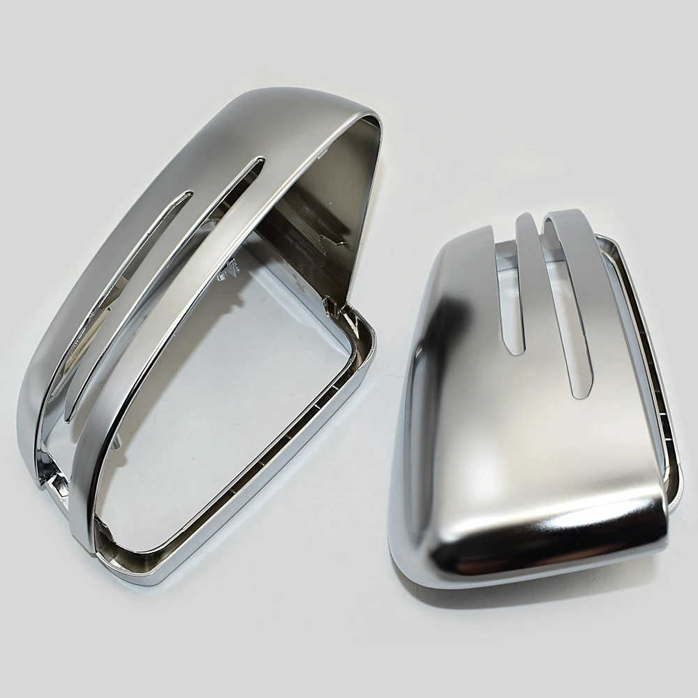 

Matt Chromed Silver Side Door Mirror Wing Mirror Cover Replacement For Mercedes Benz A B S C CLASS W204 E CLASS W212 2008-2017