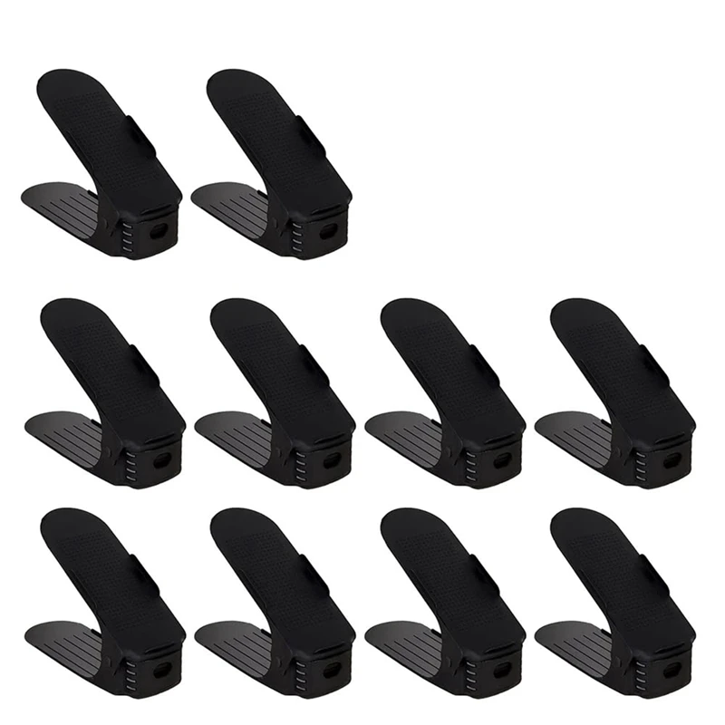 10PCS Double Layer Space Saving Shoe Rack Storage Holder, Non-Slip Shoes Organiser Storage Idea
10PCS Double Layer Space Saving Shoe Rack Storage Holder, Non-Slip Shoes Organiser Storage Idea