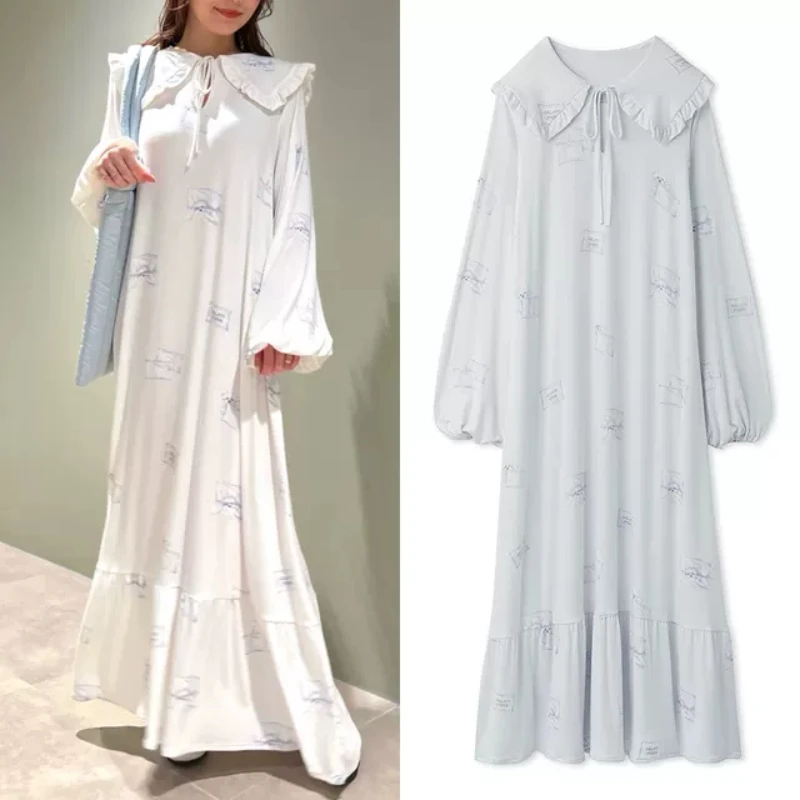 

One Piece Summer Night Dress One Piece Clothes Ladies Pajamas Dress Night Gown Nightwear Dress Sleepshirts Ladies Room Wear