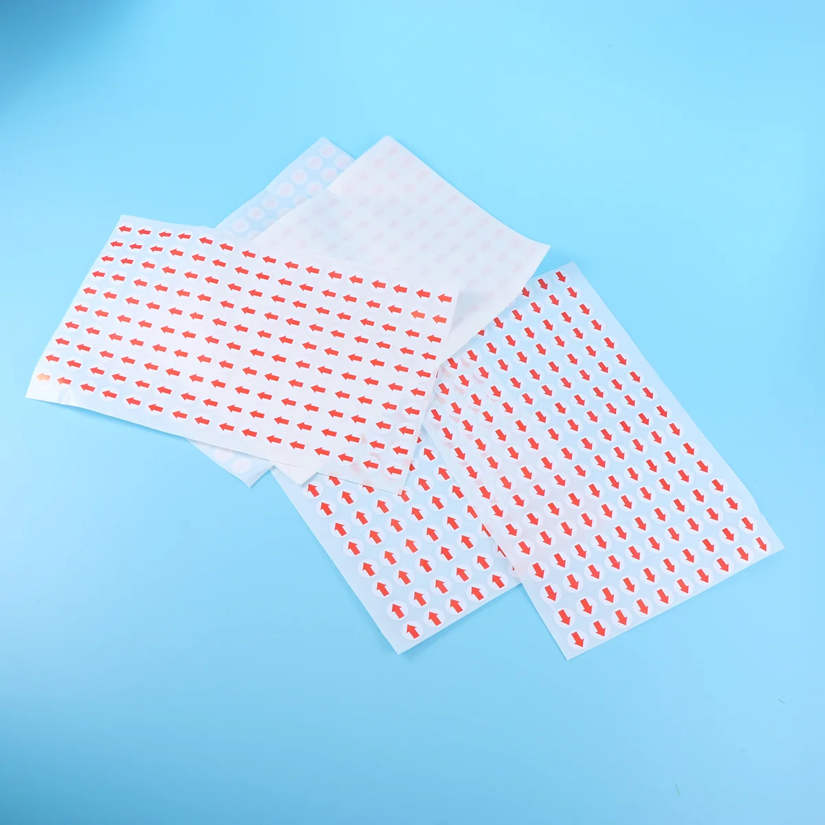 

10mm Self Adhesive Sticky Arrow Labels Small Circle Dot Stickers Product Inspection Defect Indicator Tape (White+Red)