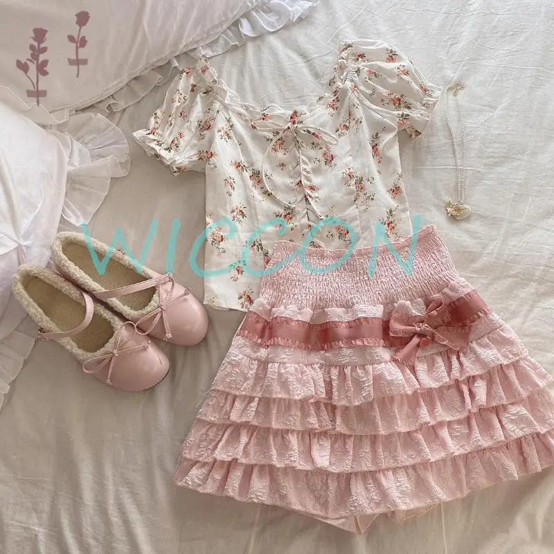 Lolita Cake Mini Skirts Women Japanese A-line High Waist Black Pleated Skirt Girly Kawaii Love Y2k Layered Skirts Fairy Outfit
Lolita Cake Mini Skirts Women Japanese A-line High Waist Black Pleated Skirt Girly Kawaii Love Y2k Layered Skirts Fairy Outfit