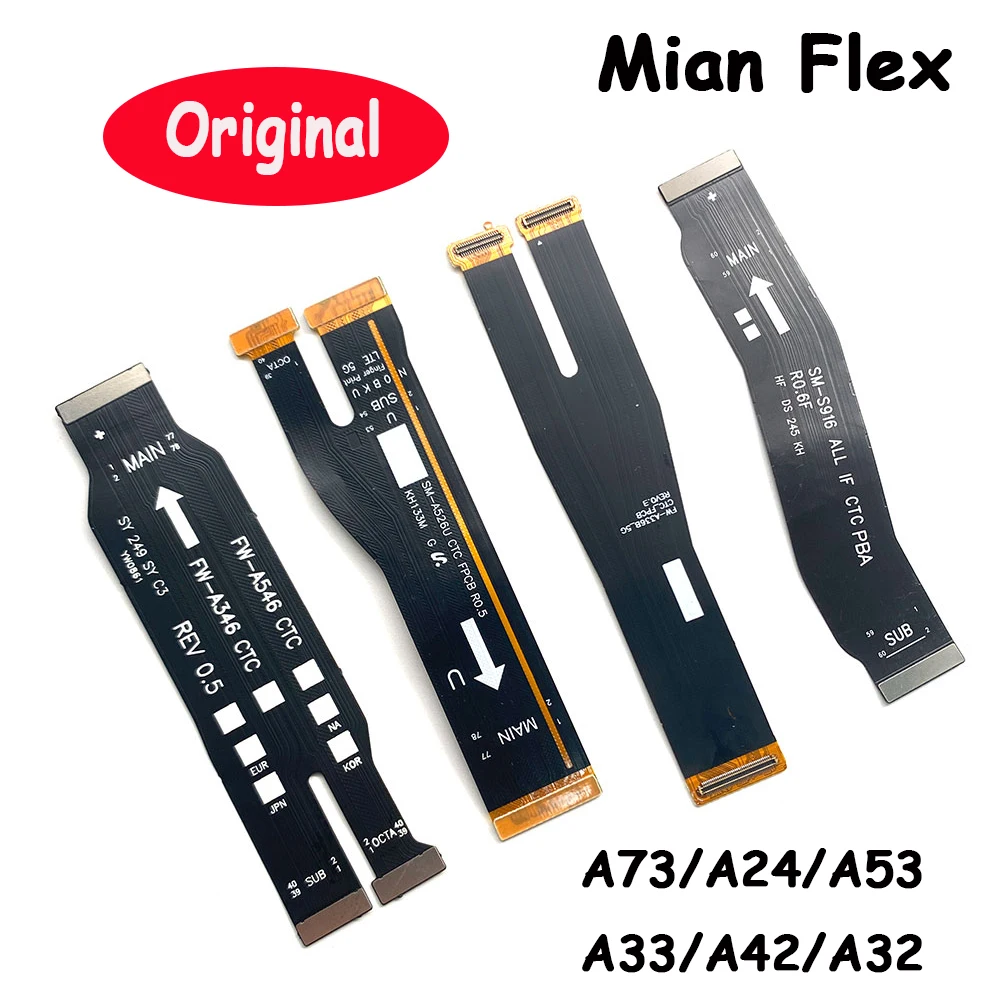 

20Pcs, New Main Board Motherboard Connector Flex Cable For Samsung A73 A52 A32 A33 5G A24 A32 A22 4G A52S A53