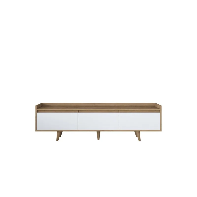 

custom，Rani AA140 Tv Stand S-Walnut White TV Cabinet Metal Turkish Furniture Modern Minimalist Design Factory Price 3038