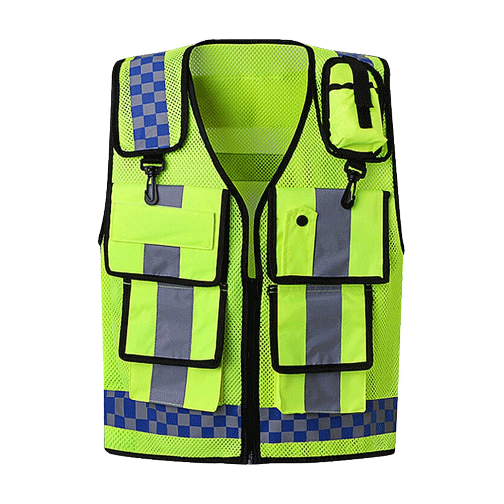 Multi-pocket Reflective Safety Vest Riding Traffic Vest Safety Railway Coal Miners Uniform Vest Breathable Reflective Vest
Multi-pocket Reflective Safety Vest Riding Traffic Vest Safety Railway Coal Miners Uniform Vest Breathable Reflective Vest