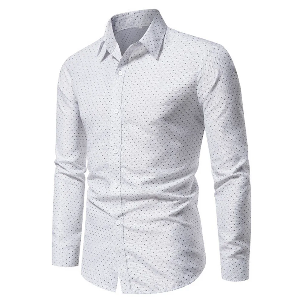 Fashion Men's Shirts And Blouses Office Work Formal Business Polka Dots Long Sleeve Top Clothing Shirts For Men
Fashion Men's Shirts And Blouses Office Work Formal Business Polka Dots Long Sleeve Top Clothing Shirts For Men