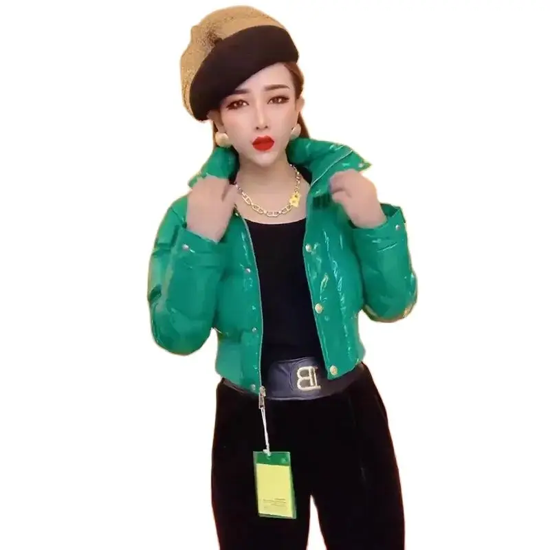 Net Red With the Same Cotton Coat Women's Autumn And Winter New Fashion Shiny Short Bread Stand-up Collar Cotton Coat
Net Red With the Same Cotton Coat Women's Autumn And Winter New Fashion Shiny Short Bread Stand-up Collar Cotton Coat