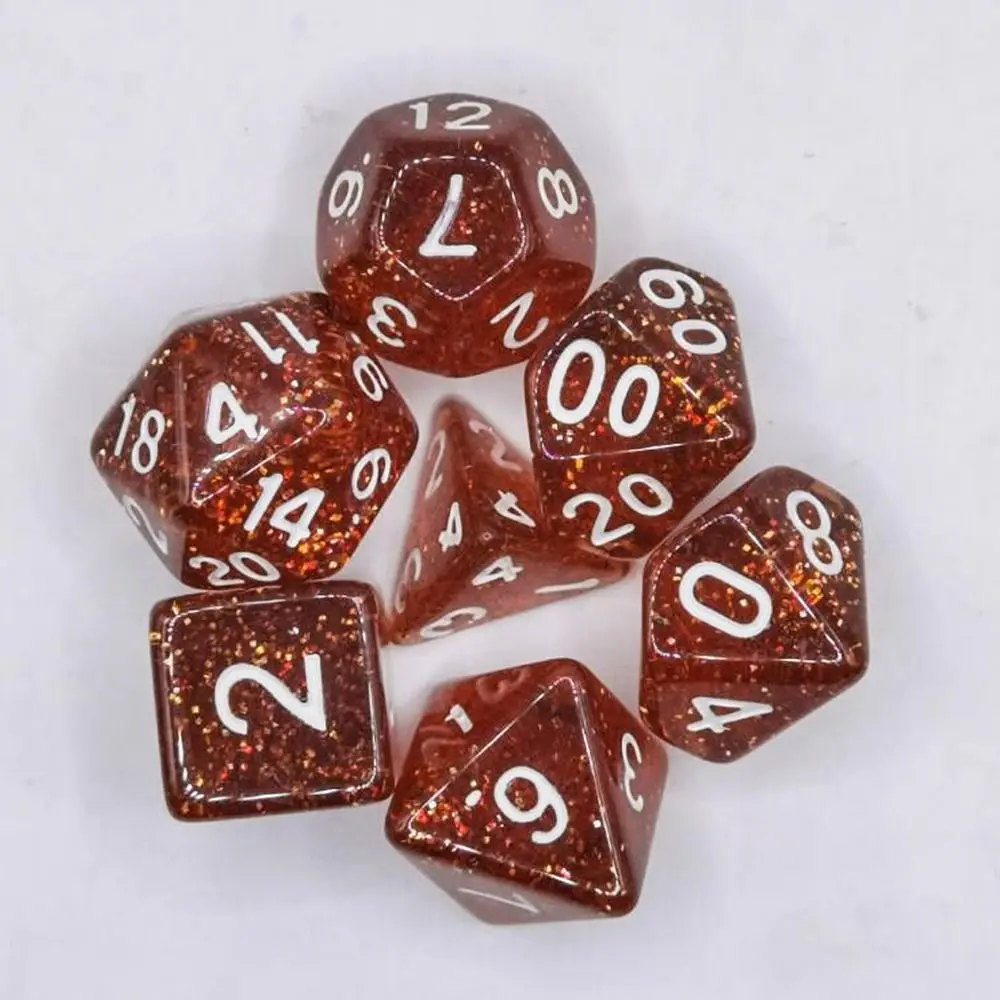 7Pcs/set Durable Multifaceted Digital Dice Set Double Colors Acrylic Table Game Opaque Polyhedral Dices for DND Dice Gift
7Pcs/set Durable Multifaceted Digital Dice Set Double Colors Acrylic Table Game Opaque Polyhedral Dices for DND Dice Gift